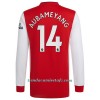 Camiseta de fútbol Manga Larga Arsenal Pierre-Emerick Aubameyang 14 Primera Equipación 2021/22 - Hombre